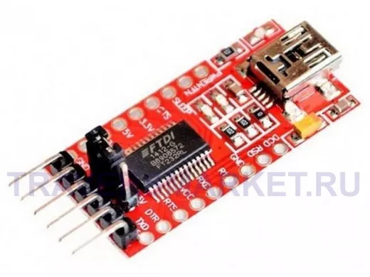 Преобразователь USB  UART на FT232RL, miniUSB, 6pin