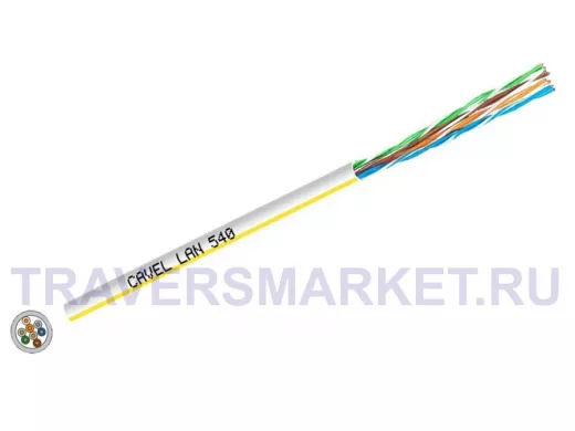 Кабель UTP витая пара  CAVEL LAN540  Кабель UTP 5е кат. 300м  UTP-300 MHz  ITALY