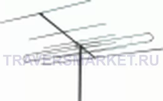 Антенна Дельта АТКГ -2.1.1,5.1 наружная коллективная (трубы + пакетик) 1 и 5 каналы телевизионная