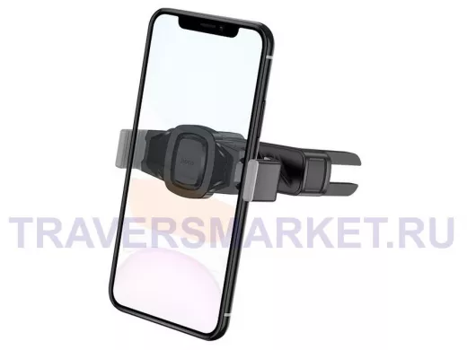 Автодержатель в дефлектор "ABI-KREP 83729"  CA63 черный/серый для смартфонов