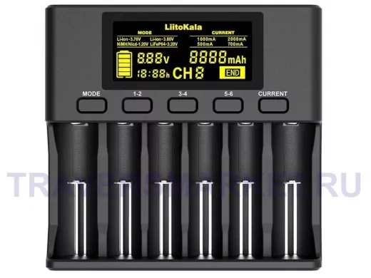 Зарядное устройство для аккумулятора LiitoKala Engineer Lii- S6 для Ni-Cd, универ. 6-ти местное