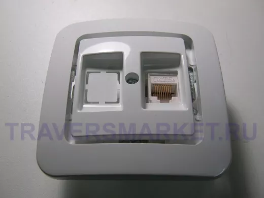 MAKEL Lillium бел б/вст  роз гнездо+ комп CAT 5 71035