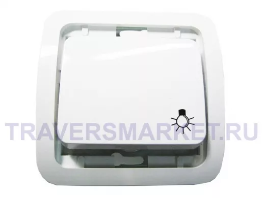 Кнопка звонка, белая, без вставки, серии MAKEL Mimoza 22004