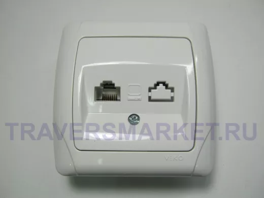 Vi-ko Carmen бел  комп+гнездо САТ 5 561032