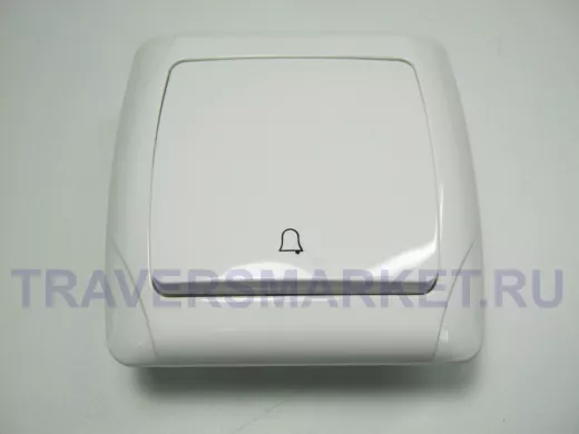 Кнопка звонка, белая, серии Vi-ko Carmen