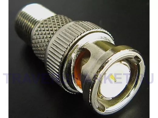 Переходник BNC-штекер / F-гнездо   B-153