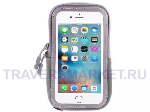 Орбита OT-SMH10 Серый чехол-нарукавник для смартфона