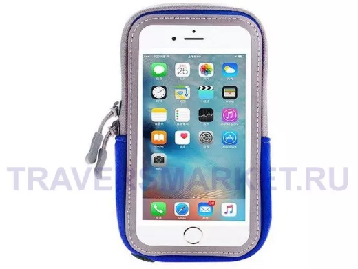 Орбита OT-SMH10 Синий чехол-нарукавник для смартфона